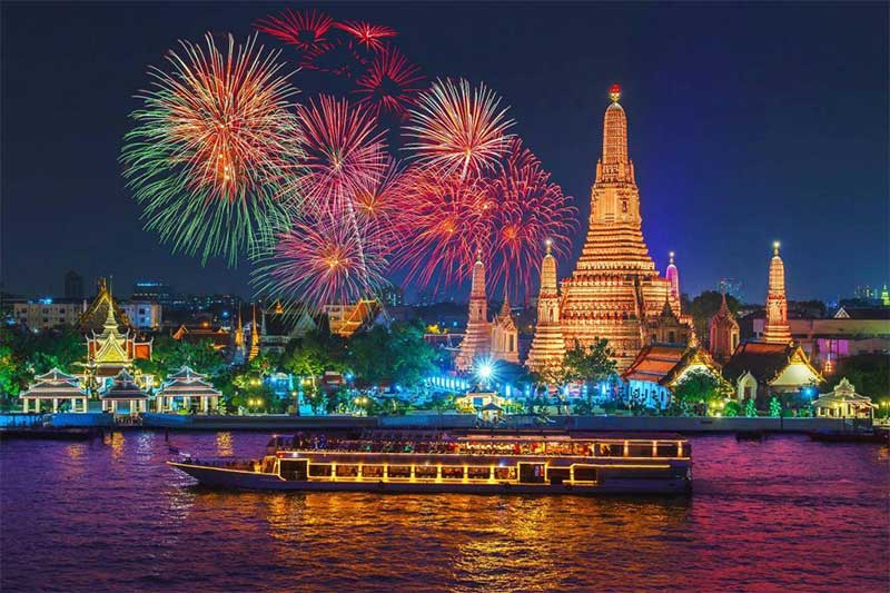 New Year in Bangkok, Thailand