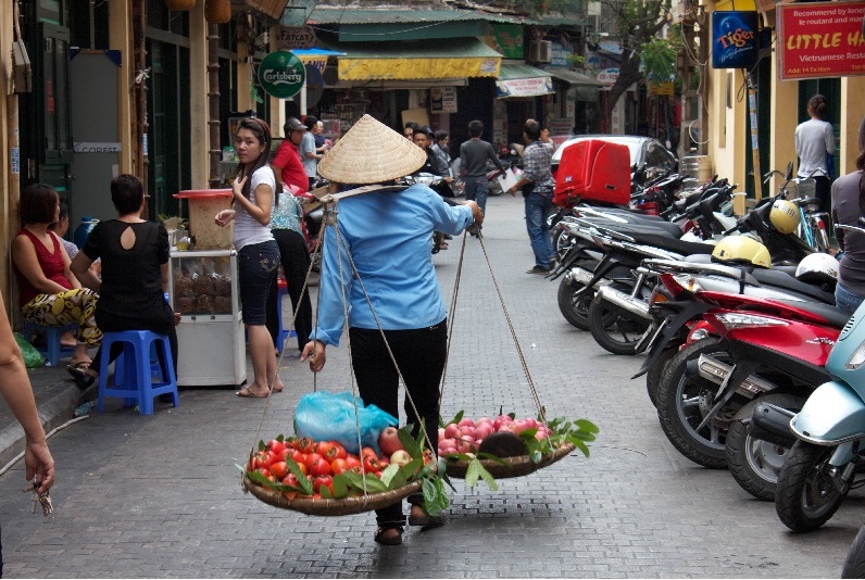 Street vendors in Vietnam