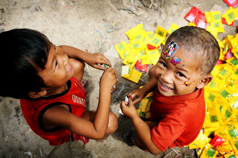 Children in Cambodia trips