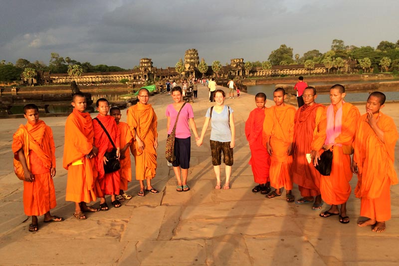Monks and Tourists Cambodia trips