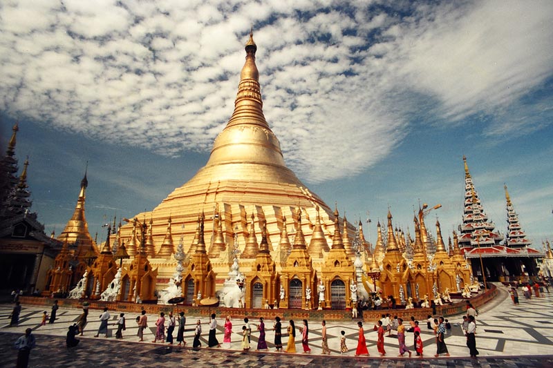 Yangon's Shwedagon Pagoda Myanmar holidays