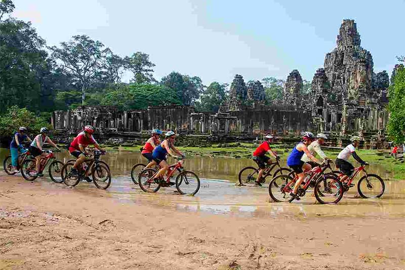 Cycling in Cambodia