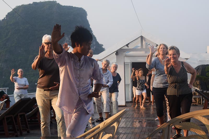 Taichi in Ha Long Bay