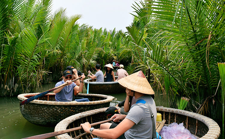Basket boat tours in Hoi An