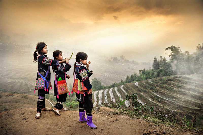 Children and nature in Vietnam