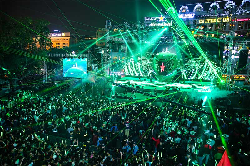 Heineken Countdown in Hanoi, Vietnam