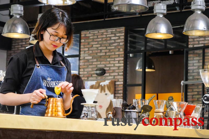 Workshop coffee shop in Saigon vietnam tours