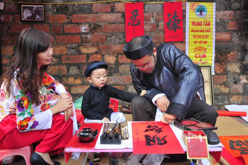 Tet calligraphy Vietnam Holidays